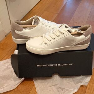 Naturalizer White and Tan Sneakers
